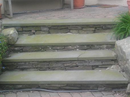 front house stairs before repair