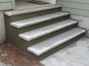 side house stairs after repair